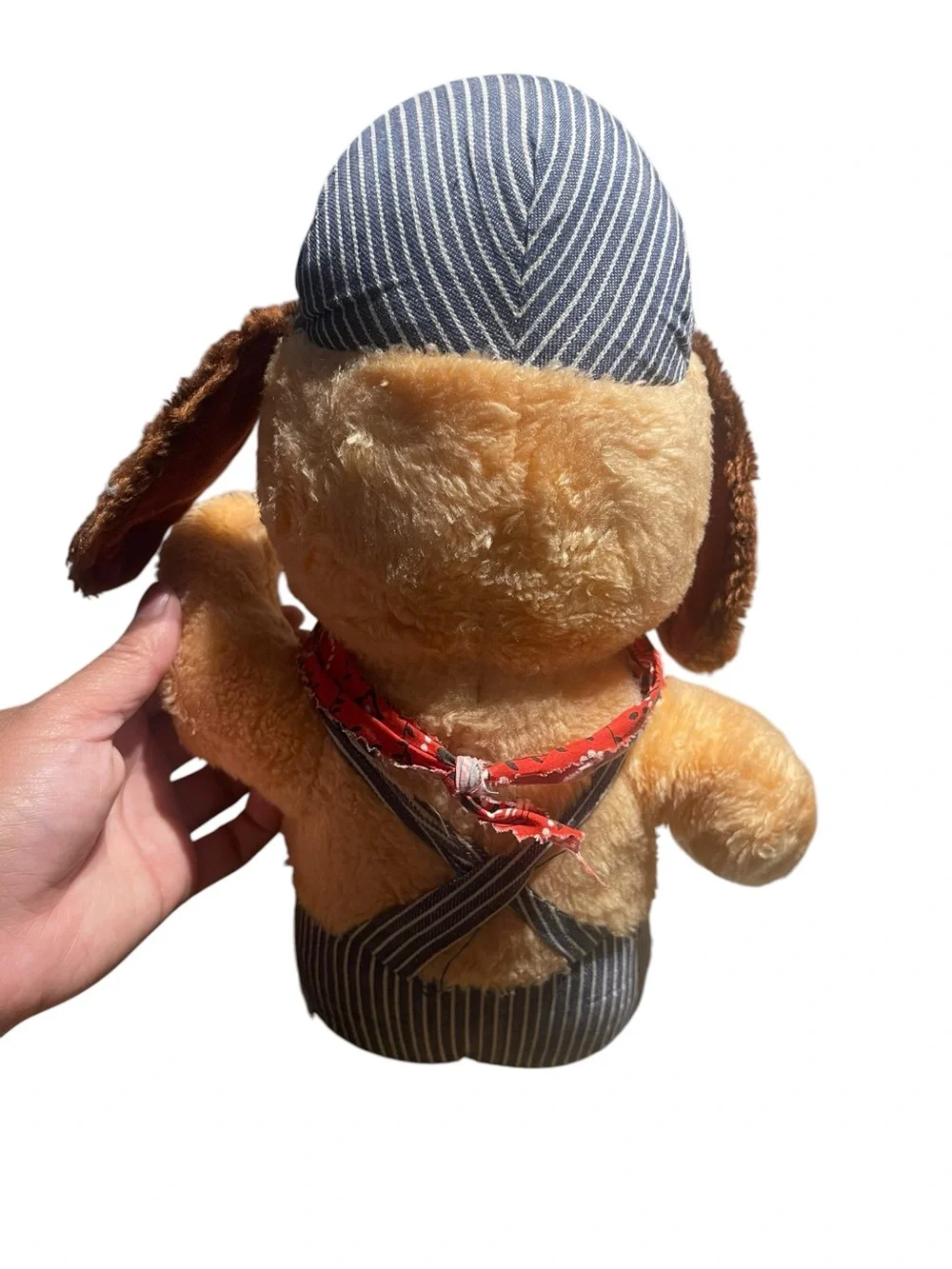 Vintage Knickerbocker 1970s Casey Jones Puppy Dog Train Conductor Stuffed Plush